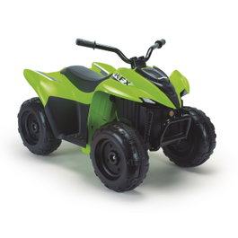 Injusa Quad Infantil Eléctrico Kawasaki KFX90 12V con Luces, para Niños de 3+ Años, Verde, Batería y Cargador Incluidos
