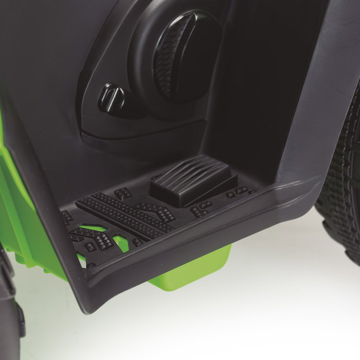 Injusa Quad Infantil Eléctrico Kawasaki KFX90 12V con Luces, para Niños de 3+ Años, Verde, Batería y Cargador Incluidos