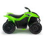 Injusa Quad Infantil Eléctrico Kawasaki KFX90 12V con Luces, para Niños de 3+ Años, Verde, Batería y Cargador Incluidos