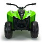 Injusa Quad Infantil Eléctrico Kawasaki KFX90 12V con Luces, para Niños de 3+ Años, Verde, Batería y Cargador Incluidos