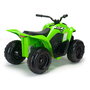 Injusa Quad Infantil Eléctrico Kawasaki KFX90 12V con Luces, para Niños de 3+ Años, Verde, Batería y Cargador Incluidos