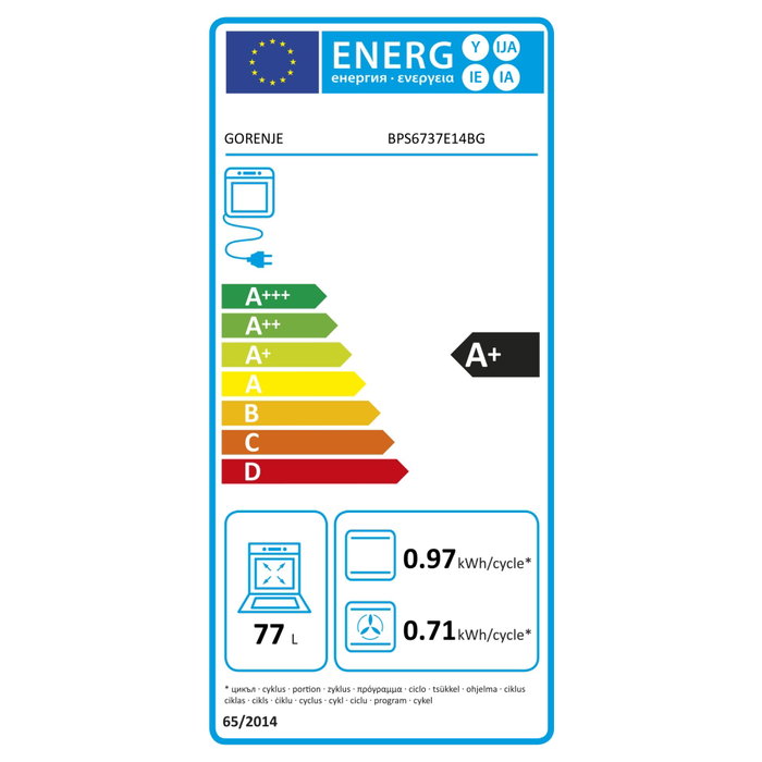 Gorenje BPS 6737 E14BG Gorenje BPS 6737 E14BG