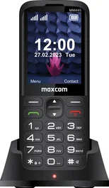 Maxcom MM 445 4G Teléfono Móvil Básico Candybar Negro, Pantalla TFT 2.8" 320x240, Cámara 0.08MP, Batería 1700mAh, Dual SIM, 128MB