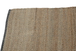 DKD Home Decor Alfombra Boho Marron 175 x 75 cm Yute y Algodon Hecho a Mano
