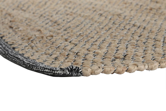 DKD Home Decor Alfombra Boho Marron 175 x 75 cm Yute y Algodon Hecho a Mano