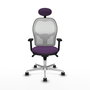 PIQUERAS Y CRESPO Silla de oficina Jorquera Morado y Blanco