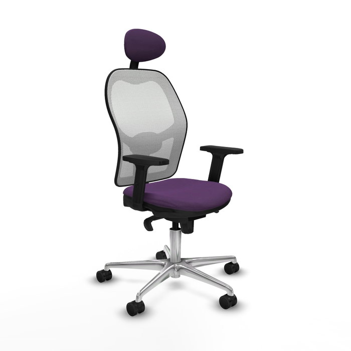 PIQUERAS Y CRESPO Silla de oficina Jorquera Morado y Blanco PIQUERAS Y CRESPO Silla de oficina Jorquera Morado y Blanco