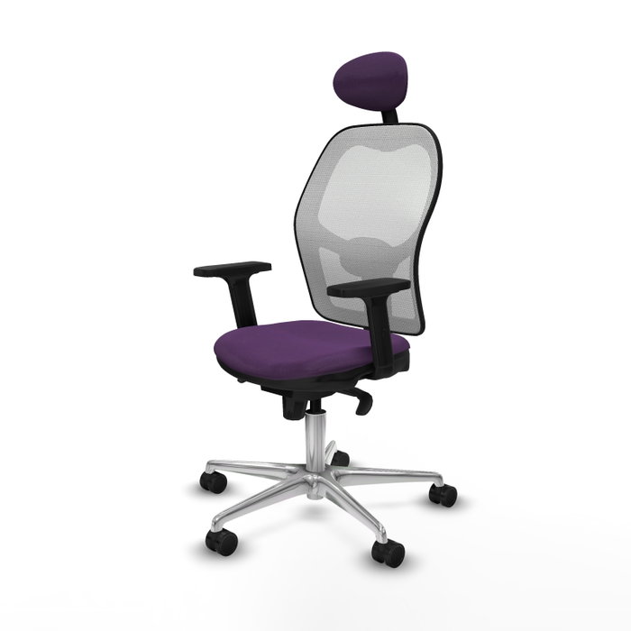 PIQUERAS Y CRESPO Silla de oficina Jorquera Morado y Blanco PIQUERAS Y CRESPO Silla de oficina Jorquera Morado y Blanco