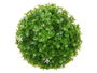 Ibergarden Bola Redonda 17 cm Hojas Verdes Flores Blancas Plástico Verde Blanco (Set de 12)