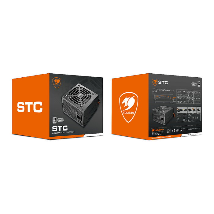 COUGAR CGR-STC600 Fuente de Alimentación 600W ATX 80 Plus EU 230V - PFC Activo