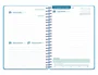 Liderpapel Agenda Escolar 2026-2027 Básica Espiral A5 Día por Página Bilingüe, Papel FSC 70g, Azul Turquesa