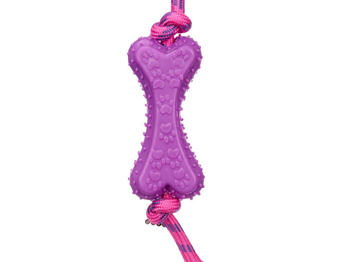 Mascow Hueso de Silicona con Cuerda 35 cm Surtido para Perros (Set de 24)