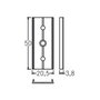 Brumberg. Leuchten 53004000 Verbindungsstück 180° aluminio