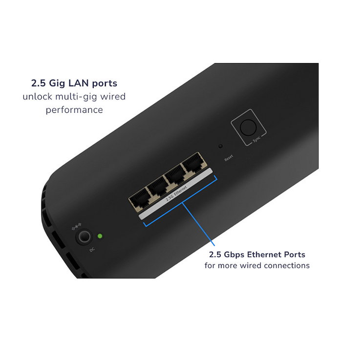 NETGEAR RBE870B Satélite de malla Orbi 870 Wi-Fi 7 Tribanda Negro Cobertura 914m² NETGEAR RBE870B Satélite de malla Orbi 870 Wi-Fi 7 Tribanda Negro Cobertura 914m²