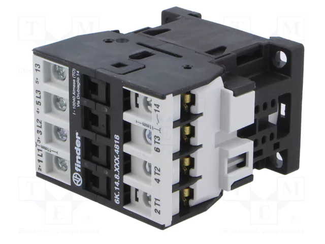 FINDER Contactor 4-polar 18A 230VAC Serie 6K FINDER Contactor 4-polar 18A 230VAC Serie 6K