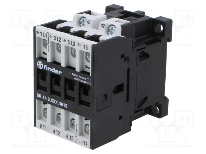 FINDER Contactor 4-polar 18A 230VAC Serie 6K FINDER Contactor 4-polar 18A 230VAC Serie 6K