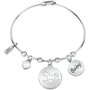 La Petite Story Pulsera Bangle Gris en Acero Inoxidable