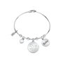La Petite Story Pulsera Bangle Gris en Acero Inoxidable