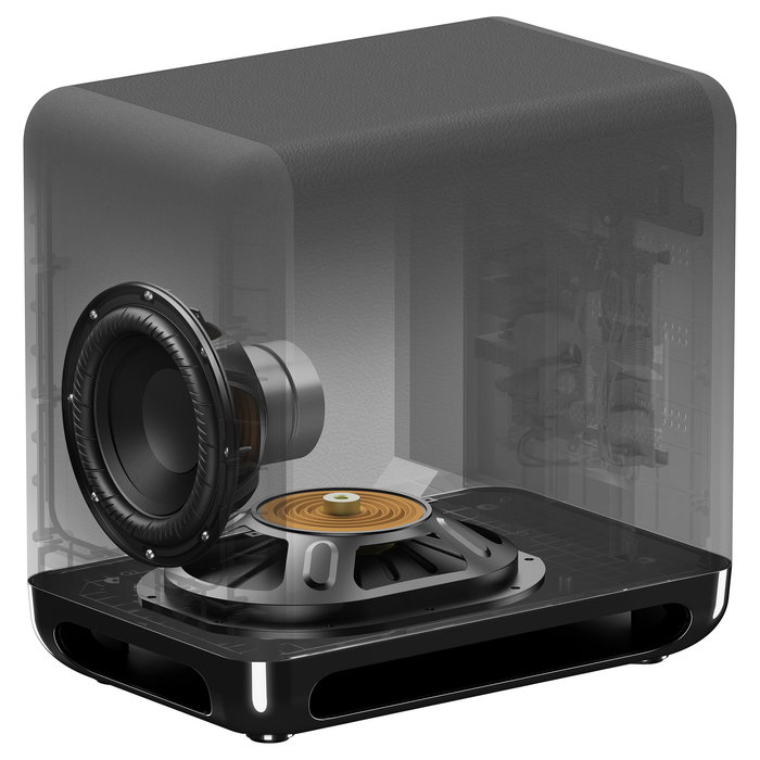 Sony SA-SW5 Subwoofer Pasivo de 18 cm, 300 W, Negro, 2 Ohm, Inalámbrico, Altavoz de Subgraves, CEL