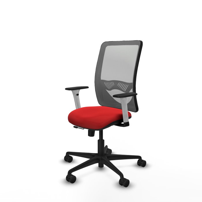 PIQUERAS Y CRESPO Silla de oficina Zulema Rojo/Gris con mecanismo Sincro/Traslack PIQUERAS Y CRESPO Silla de oficina Zulema Rojo/Gris con mecanismo Sincro/Traslack
