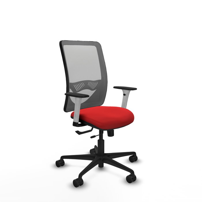 PIQUERAS Y CRESPO Silla de oficina Zulema Rojo/Gris con mecanismo Sincro/Traslack PIQUERAS Y CRESPO Silla de oficina Zulema Rojo/Gris con mecanismo Sincro/Traslack