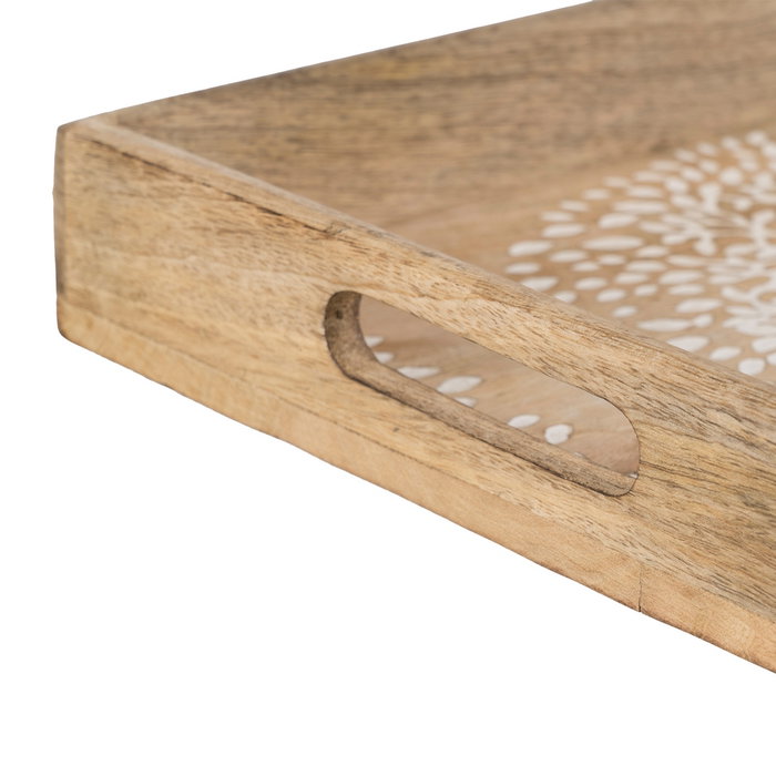 S/2 Bandejas Blanco-Natural 43,50 X 27 X 5 cm S/2 Bandejas Blanco-Natural 43,50 X 27 X 5 cm