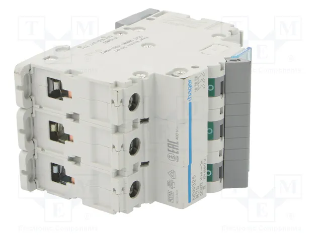 HAGER NBN325 Interruptor magnetotérmico 3 polos 25A 10kA