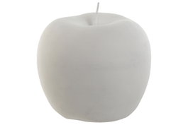 DKD Home Decor Figura de Manzana en Cemento Blanco