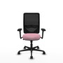 PIQUERAS Y CRESPO Silla de oficina Zulema Rosa y Negro con mecanismo Sincro