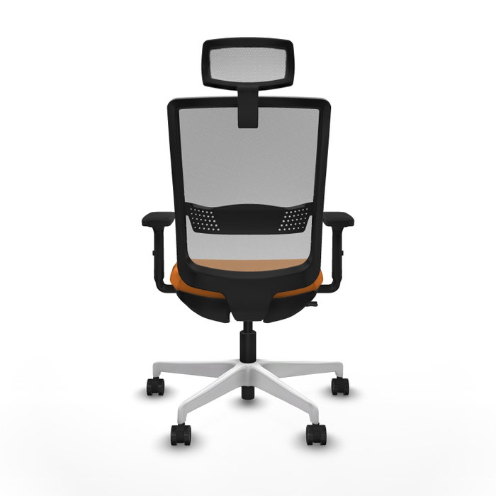 PIQUERAS Y CRESPO Silla de oficina Haches Naranja y Gris