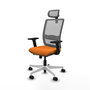 PIQUERAS Y CRESPO Silla de oficina Haches Naranja y Gris