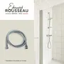 Edouard Rousseau ROU3047404204839 Flexo de ducha Acero Inoxidable Cromado Doble Grapa 1,75m Anti-Torsión