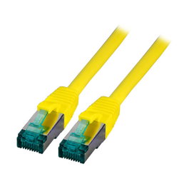 EFB Elektronik Patchkabel RJ45 Cat.6A S/FTP 0,25m Amarillo