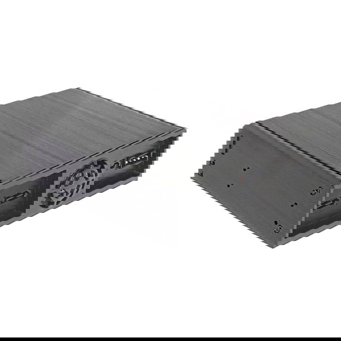 DeLOCK 47230 5.25" Mobile Rack para 1 Unidad Óptica Slim y 2 Discos Duros/SSD SATA 2.5" - Carcasa en Aluminio Negro