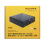 DeLOCK 47230 Bastidor móvil para 1 x 5.25 pulg. Slim y 2 x 2.5 pulg. SATA HDD/SSD