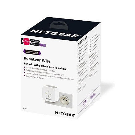 NETGEAR EX3110-100PES AC750 Blanco