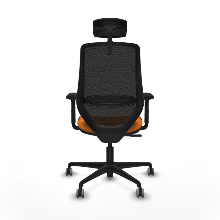 PIQUERAS Y CRESPO Silla de oficina Mardos con mecanismo Sincro, Naranja y Negro PIQUERAS Y CRESPO Silla de oficina Mardos con mecanismo Sincro, Naranja y Negro