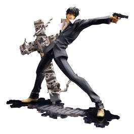 Kotobukiya Figura ARTFX J Trigun Badlands Rumble - Nicholas D. Wolfwood 1/8 PVC Statue, aprox. 20 cm con accesorios