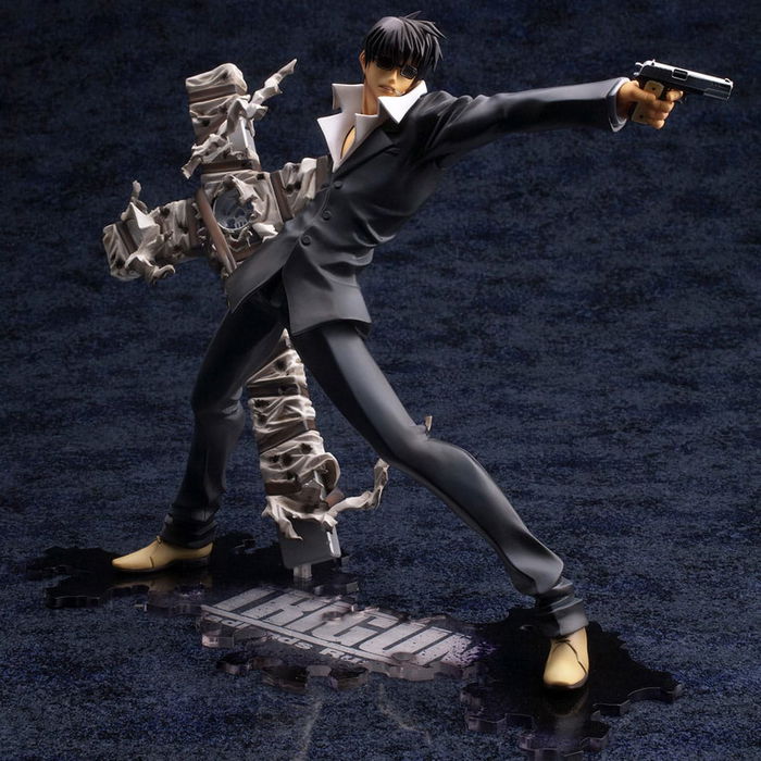 Kotobukiya Figura ARTFX J Trigun Badlands Rumble - Nicholas D. Wolfwood 1/8 PVC Statue, aprox. 20 cm con accesorios