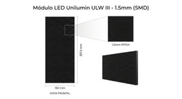 Unilumin Módulo LED para Gabinete ULW III 1.5, 600x337.5 mm