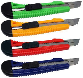 Cuter Bismark 18 Mm. Con Guia Metalica Surtido Blister De 1