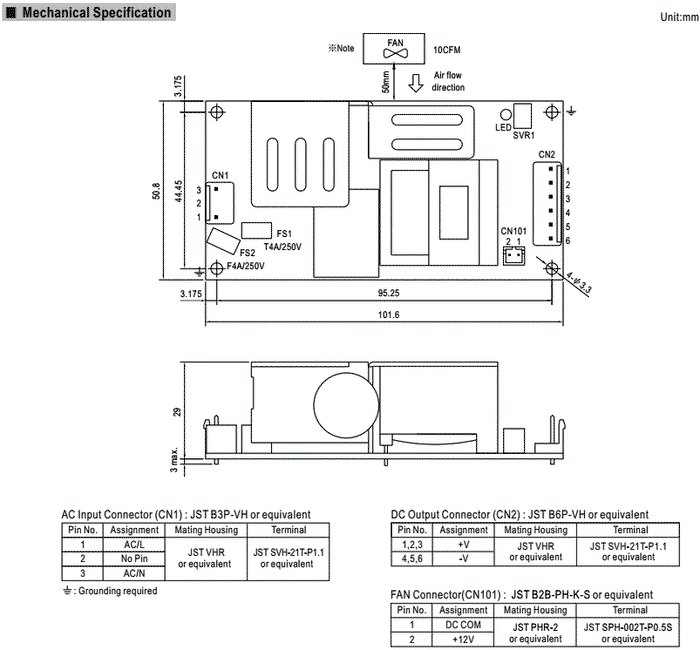 MEAN WELL EPP-200-15 Fuente de alimentación de impulso abierta 200W 15V DC