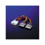 ROLINE Cable adaptador Y Molex 4 pines a 2x SATA 0,12 m