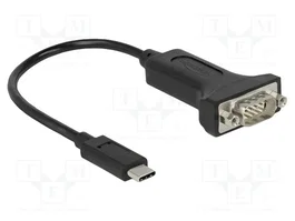 DeLOCK 63908 Adaptador USB Type-C™ a Serial RS-232 DB-9 de 0,15 m