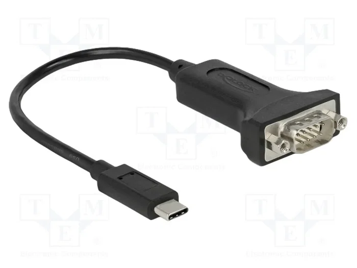 DeLOCK 63908 Adaptador USB Type-C™ a Serial RS-232 DB-9 de 0,15 m