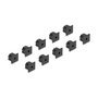 DeLOCK Cubierta antipolvo para RJ12 hembra sin agarre, 10 unidades, Negro