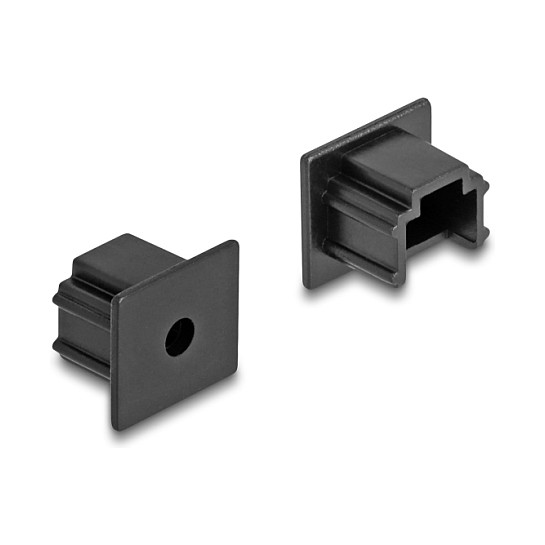 DeLOCK Cubierta antipolvo para RJ12 hembra sin agarre, 10 unidades, Negro DeLOCK Cubierta antipolvo para RJ12 hembra sin agarre, 10 unidades, Negro