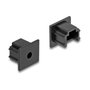 DeLOCK Cubierta antipolvo para RJ12 hembra sin agarre, 10 unidades, Negro