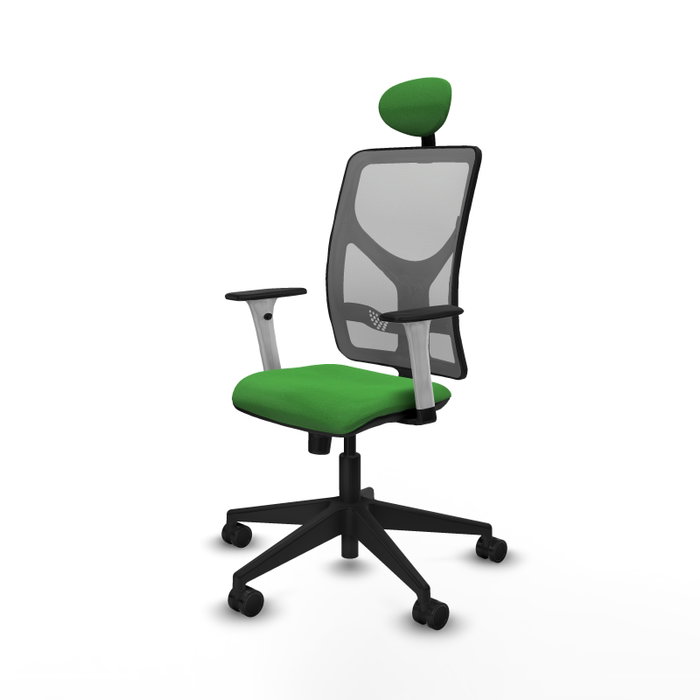PIQUERAS Y CRESPO Silla de oficina Motilla con mecanismo Sincro, Verde y Gris PIQUERAS Y CRESPO Silla de oficina Motilla con mecanismo Sincro, Verde y Gris