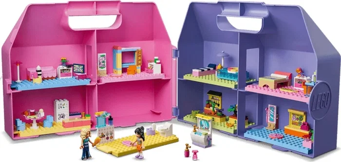 LEGO Friends Casa de Muñecas Creativa Portátil 42697, 8 Habitaciones Personalizables, 355 Piezas